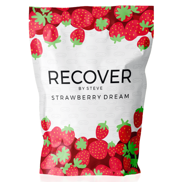 Casein protein powder - strawberry