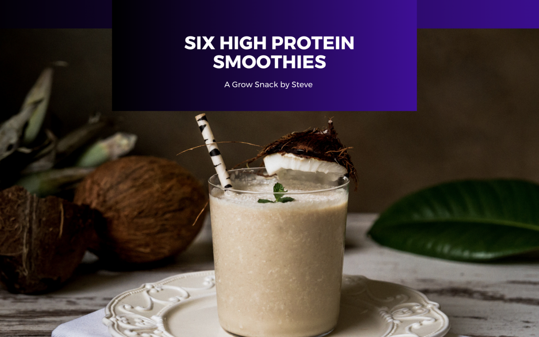Six High Protein Smoothies | Grow Snacks by Steve