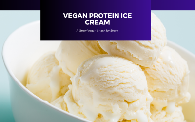 Vegan Protein Ice Cream | Vegan Grow Snacks by Steve
